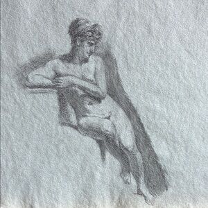 Academic Drawing on toned Paper